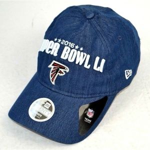 Atlanta Falcons Super Bowl LI Hat Cap Women’s 9TWENTY Denim Cap NFL New 2016 NOS